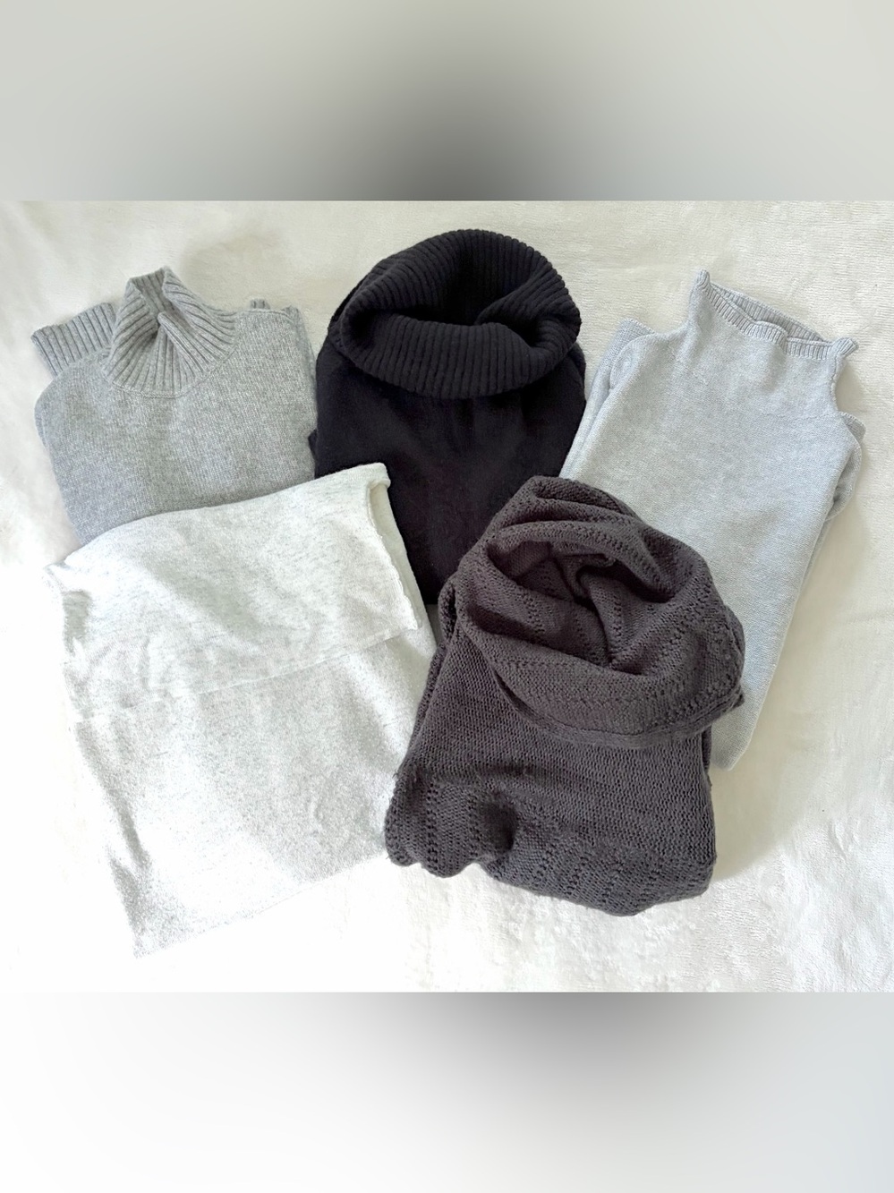 👗 BUNDLE of 5 Turtleneck/Mock Neck Sweaters Size S